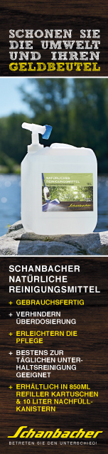 Schanbacher Natürliche Reinigungsmittel - gebrauchsfertig, verhindern überdosierung, erleichtern die Pflege